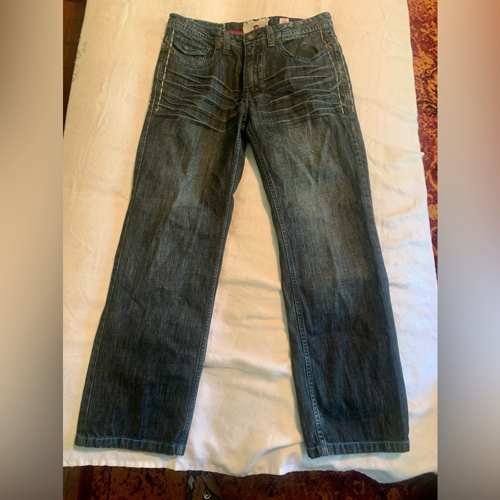 Kanji Men’s Embroidered Jeans